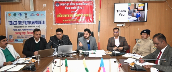 बैठक की अध्यक्षता करते हुए उपायुक्त मंडी। बैठक की अध्यक्षता करते हुए उपायुक्त मंडी।