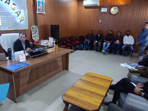 A review meeting was held on matters related to land acquired by BRO. A review meeting was held on matters related to land acquired by BRO.