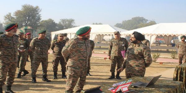 आर्मी कमांडर लेफ्टिनेंट जनरल मनजिंदर सिंह ने श्रीगंगानगर सैन्य स्टेशन का दौरा किया