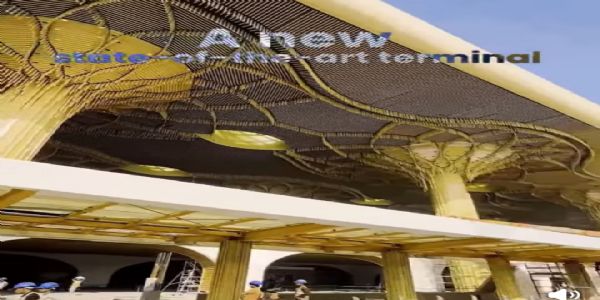 देश के शीर्ष 10 हवाई अड्डों में शामिल एलजीबीआई के नए टर्मिनल की तस्वीर, जिसका प्रधानमंत्री नरेन्द्र मोदी शनिवार को उद्घाटन करेंगे।