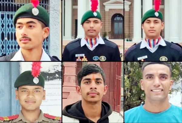 अग्निवीर के रूप में चयनित पूर्व छात्र। अग्निवीर के रूप में चयनित पूर्व छात्र।