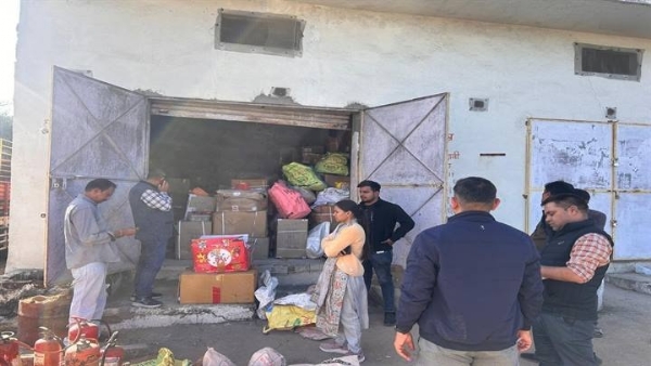 फटाका गोदाम का आकस्मिक निरीक्षण फटाका गोदाम का आकस्मिक निरीक्षण