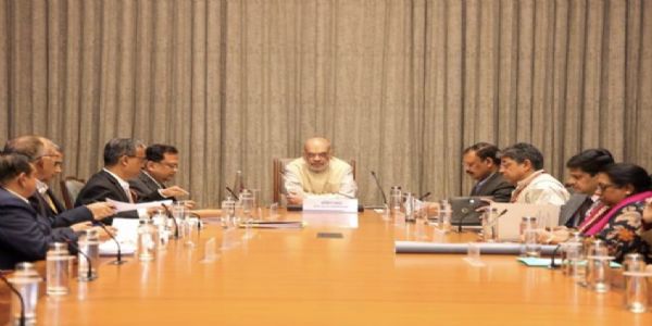 बंदरगाहों और पोत सुरक्षा के लिए ब्यूरो ऑफ पोर्ट सिक्योरिटी के गठन को लेकर आयोजित बैठक में गृह एवं सहकारिता मंत्री अमित शाह