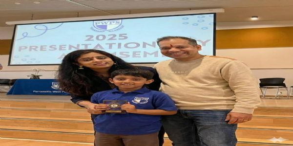 ऑस्ट्रेलिया के सिडनी में जैत्र सिंह ने गणित में प्राप्त किया स्वर्ण पदक