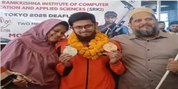 मोहम्मद मुरतज़ा वाणिया ने शूटिंग स्पर्धा में सिल्वर और ब्रॉन्ज दो मेडल जीता