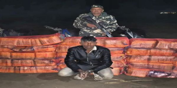 एसएसबी ने नेपाली शराब, मोटरसाइकिल किया जब्त, एक तस्कर गिरफ्तार