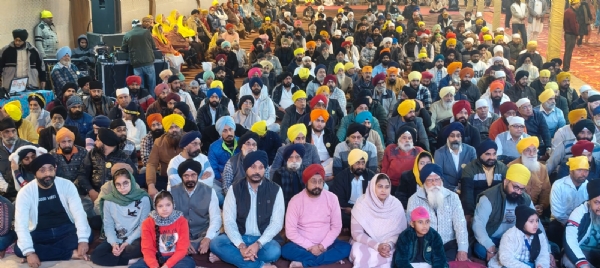 भव्य सबद संकीर्तन समागम में उमड़ा सिख समाज