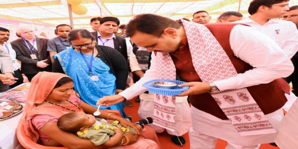 मुख्यमंत्री भजनलाल शर्मा ने ग्रामीण समस्या समाधान शिविर का अवलोकन किया