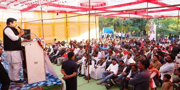 सागरः मंत्री राजपूत ने 15 करोड के विकास कार्यों का किया लोकार्पण एवं भूमिपूजन