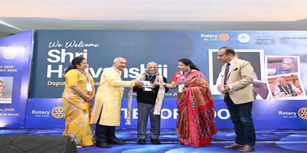रोटरी के समागम में पहुंचे हरिवंश कहा, इच्छाशक्ति से बड़ी कोई शक्ति नहीं