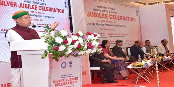 कार्यक्रम को संबोधित करते केन्द्रीय मंत्री अर्जुन राम मेघवाल