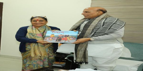 विधानसभा अध्यक्ष ने केंद्रीय रक्षा मंत्री से की मुलाकात