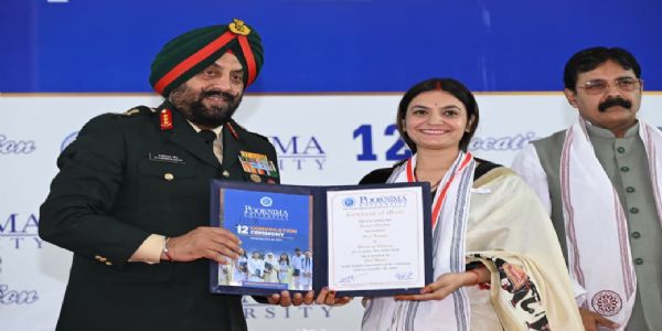 आर्मी कमांडर ने पूर्णिमा विश्वविद्यालय के दीक्षान्त समारोह में छात्रों को दी प्रेरणा