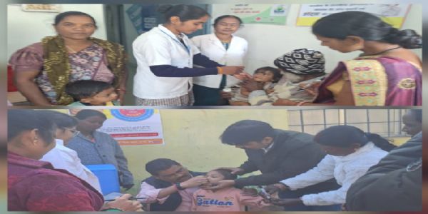 बस्तर में पहले दिन ग्रामीण क्षेत्रों में 92 व शहरी क्षेत्रों में 82 प्रतिशत बच्चों को पिलाई गई पोलियो की खुराक
