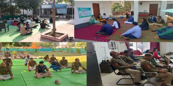 विश्व ध्यान दिवस पर मध्य प्रदेश पुलिस की ऐतिहासिक सहभागिता