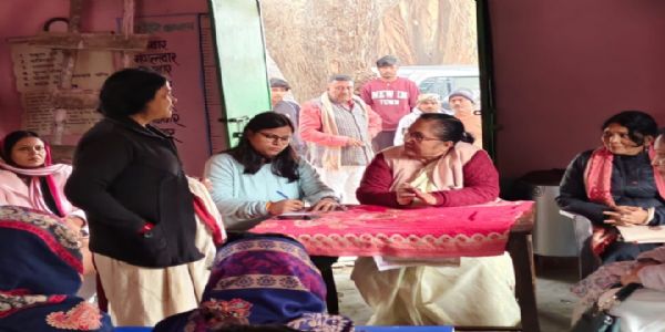 राष्टीय महिला आयोग की टीम ने की सखी वन स्टॉप सेंटर का निरीक्षण