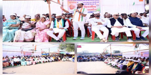 भगवान राम देश की आस्था के केंद्र,उनके नाम पर महात्मा गांधी की पहचान को मिटाना अस्वीकार्य : दीपक बैज