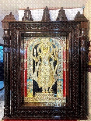 भगवान श्रीराम की तंजावुर कला कृति