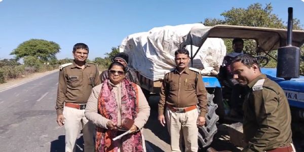 आगरमालवा : अवैध लकड़ी का परिवहन करते हुए ट्रैक्टर-ट्रॉली जब्‍त