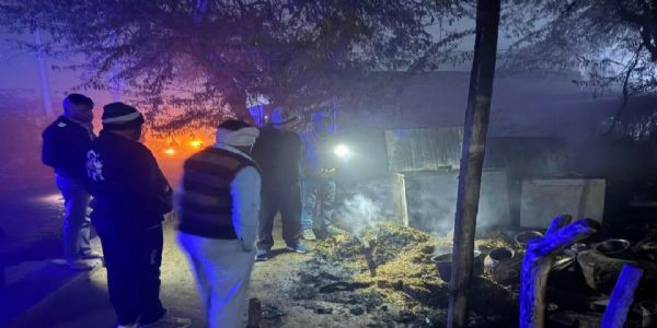 हाथरस: झोपड़ी में लगी आग, जिंदा जलकर वृद्ध की मौत