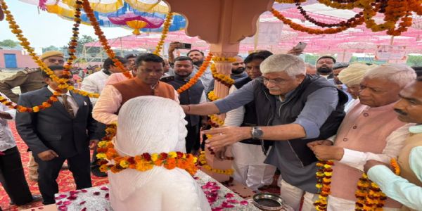 देवखेड़ा में अमर शहीद केसरीसिंह बारहठ की प्रतिमा का अनावरण