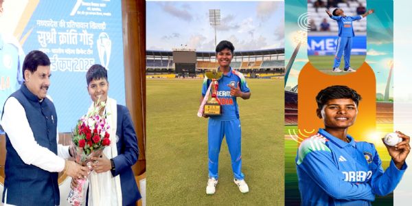 वार्षिकीः 2025 में क्रिकेट की दुनिया में वैश्‍विक क्षितिज पर छाईं मप्र की क्रांति गौड़