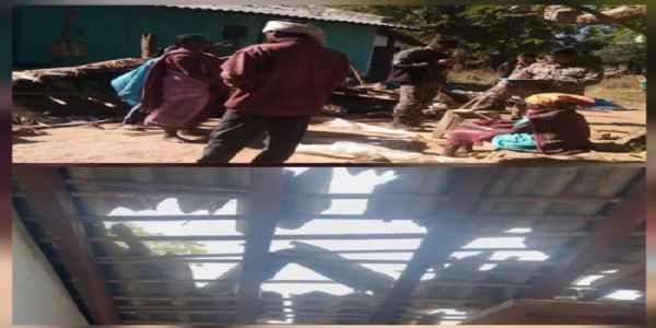 छत्तीसगढ़ बंद के बीच उसेली गांव में एक धर्मांतरित महिला का घर तोड़ा गया