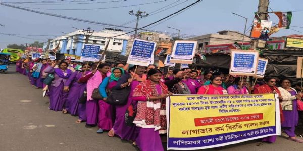 आशा कर्मियों का सब्र जवाब दे रहा, बुधवार शाम तक हड़ताल जारी