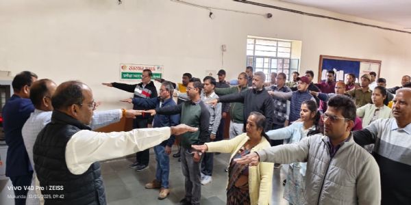 राजसमंद में सुशासन दिवस मनाया गया, अटल बिहारी वाजपेयी को श्रद्धांजलि