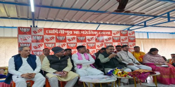 मेदिनीपुर में भाजपा की बैठक सम्पन्न, सुनील बंसल ने आगामी चुनाव को लेकर दिए दिशा-निर्देश
