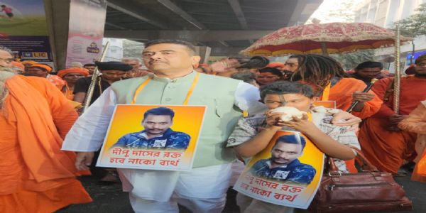 हिंदुओं पर अत्याचार काे लेकर बांग्लादेश दूतावास के अधिकारियों से मिले शुभेंदु