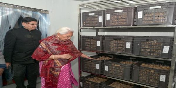 राज्यपाल ने किया राजभवन में स्थापित कोल्ड रूम का उद्घाटन