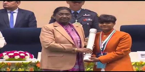 सिरसा की छात्रा ज्योति काे वीर बाल दिवस पर राष्ट्रपति ने किया सम्मानित