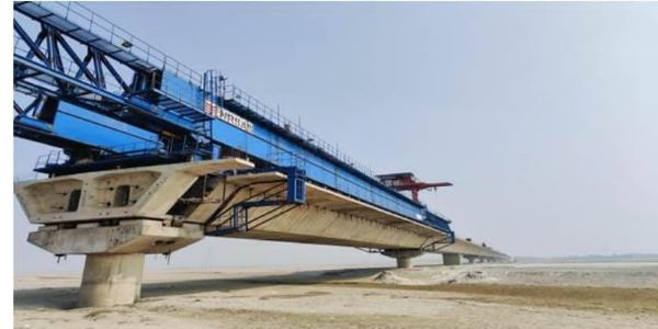 कोसी नदी के बकौर भेजा पथ पर बना मिथिला वासियों के लिए आशा का एक नया पुल