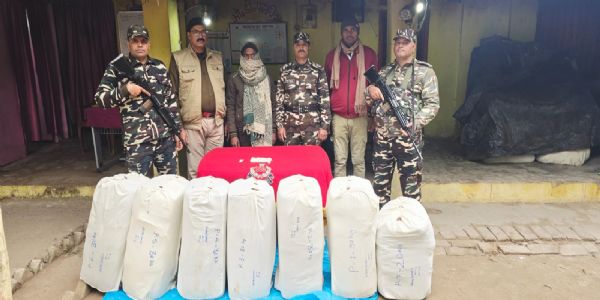 200 किलो गांजे की खेप के साथ एक तस्कर गिरफ्तार, एसएसबी ने की कार्रवाई