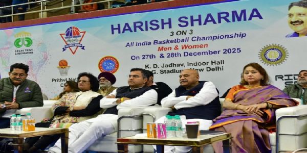 आईजी स्टेडियम में हरीश शर्मा 3x3 ऑल इंडिया बास्केटबॉल चैंपियनशिप का शुभारंभ