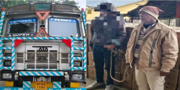 सारण पुलिस ने अंतरराज्यीय शराब रैकेट का किया भंडाफोड़, 9546 लीटर अंग्रेजी शराब के साथ राजस्थान का तस्कर गिरफ्तार