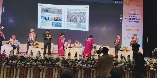 जेएलएन मेडिकल कॉलेज की डायमंड जुबली पर ‘स्मृति रत्नम’ स्मारिका का विमोचन