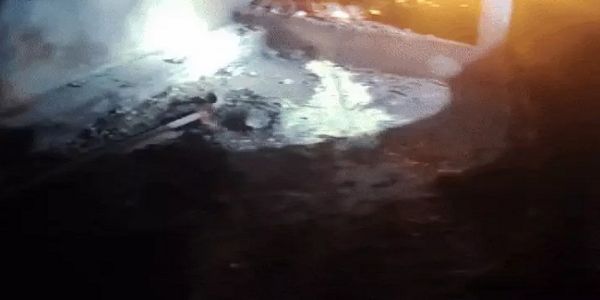 रीवा में पटाखा व्यापारी के घर में धमाके के बाद लगी आग, चार लोग झुलसे