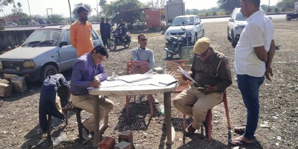 हाईवे पर नोहरिया के ढाबे से 3 लाख का 3050 लीटर अवैध डीजल जब्त