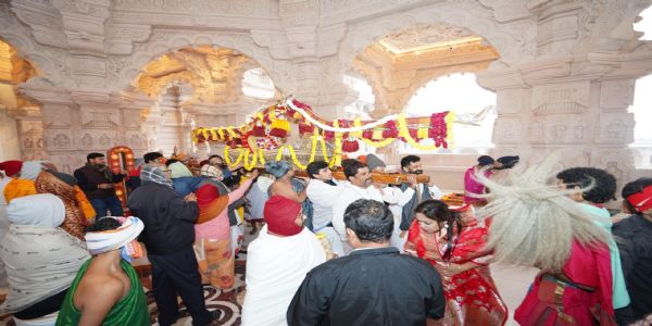 रामजन्मभूमि प्रतिष्ठा द्वादशी पाटोत्सव : तत्त्वकलश ,तत्त्वहोम सहित हुए कई अनुष्ठान