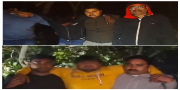 पुलिस मुठभेड मे दो लुटेरे गिरफ्तार, पैर मे लगी गोली