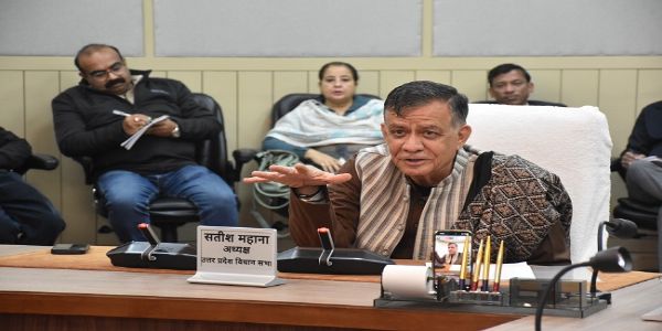 यूपी विधानसभा शीतकालीन सत्र में एक बार भी स्थगित नहीं हुई सदन की कार्यवाही: सतीश महाना