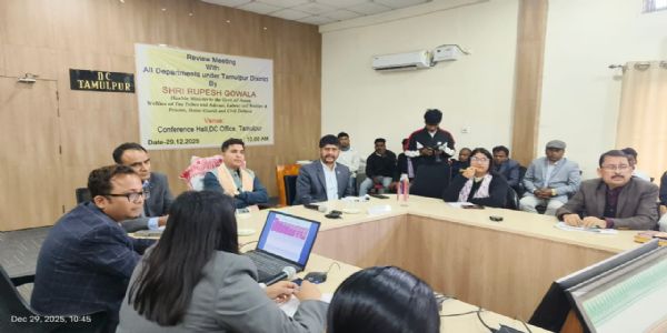 मंत्री रूपेश गोवाला ने तामुलपुर में की समीक्षा बैठक