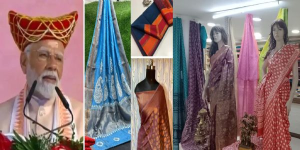 प्रधानमंत्री मोदी ने की मप्र की माहेश्वरी साड़ी के प्रचार की पहल