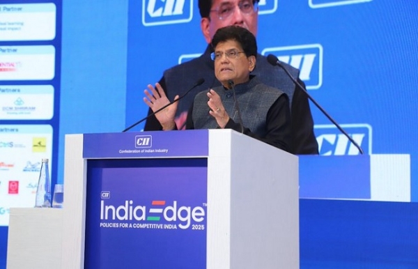 सीआईआई के इंडियाएज 2025 कार्यक्रम को संबोधित करते हुए पीयूष गोयल सीआईआई के इंडियाएज 2025 कार्यक्रम को संबोधित करते हुए पीयूष गोयल