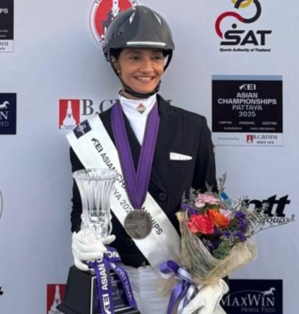 एशियन इक्वेस्ट्रियन चैंपियनशिप 2025 में भारत का ऐतिहासिक प्रदर्शन, 5 पदक जीते एशियन इक्वेस्ट्रियन चैंपियनशिप 2025 में भारत का ऐतिहासिक प्रदर्शन, 5 पदक जीते