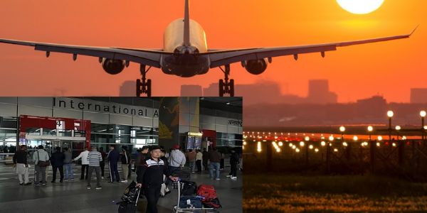 हवाई अड्डों पर तकनीकी खराबी के कारण यात्रियों की जमा भीड़