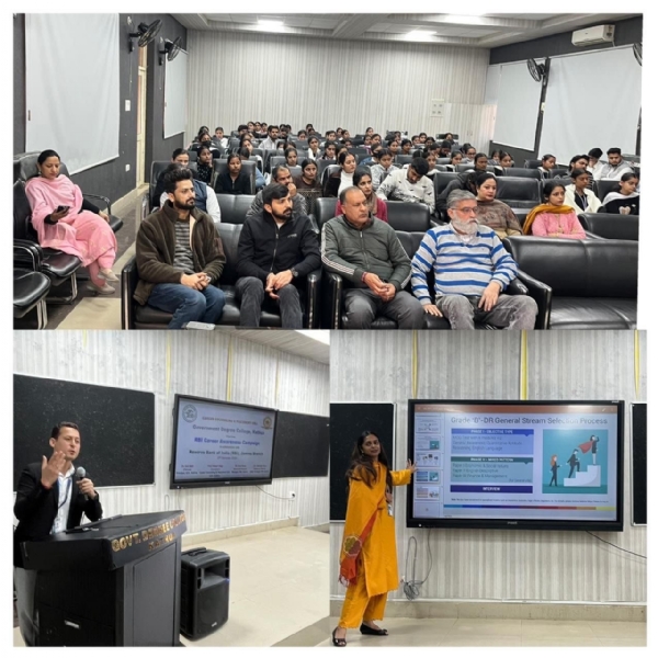GDC Kathua organised a career awareness drive in collaboration with RBI, introducing students to banking careers