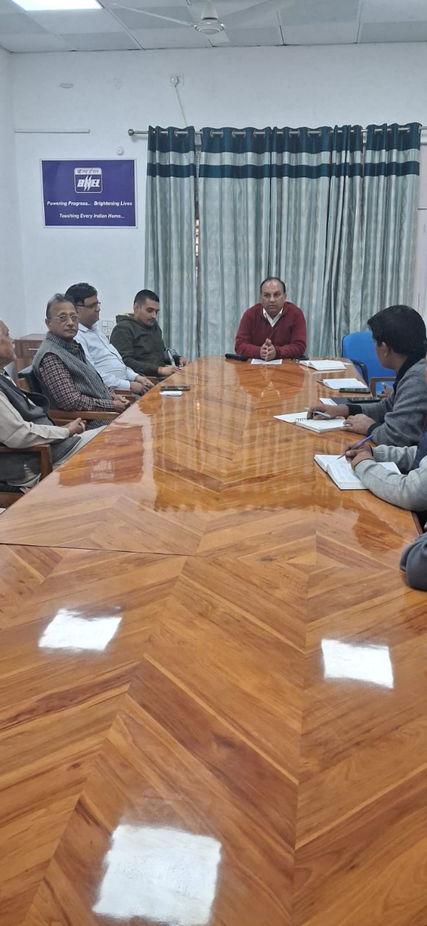 बीएचईएल उपनगरी प्रशासन की व्यापारियों के साथ बैठक
